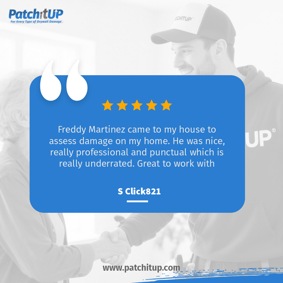 PatchitupTeam's tweet image. Thank you for sharing your feedback! 😊 We’re glad you had a great experience with our team. We always strive to deliver professional service, punctuality, and reliable repair solutions you can count on.
Visit: patchitup.com/#drywall-servi…
#ProfessionalService #RepairSolutions