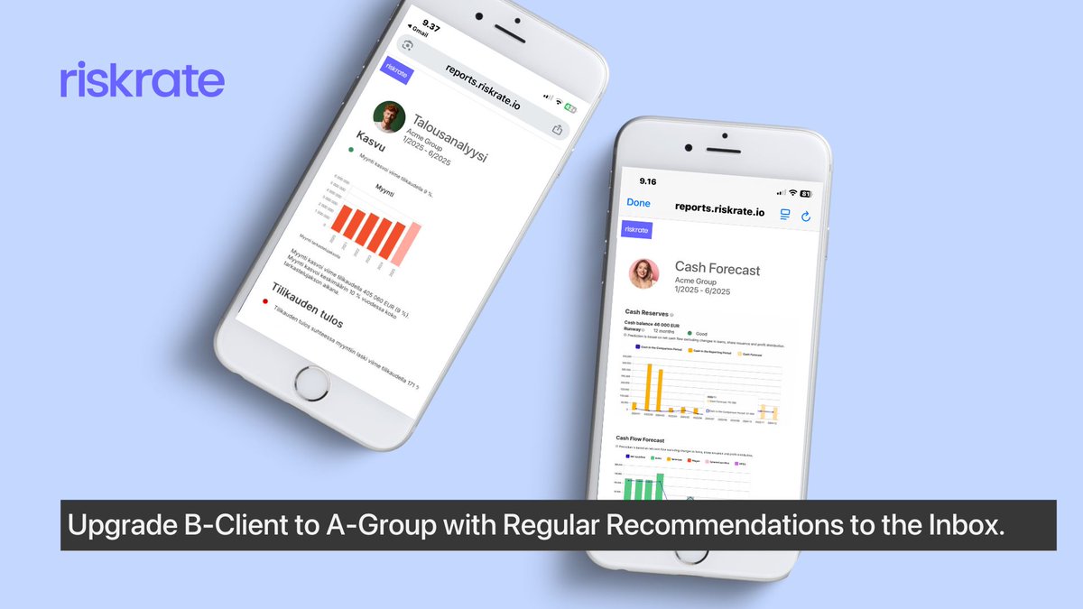 If you want to move your B-clients into the A-tier, stop sending them static P&amp;L  PDFs. Instead, send actionable recommendations. This boosts your sales and customer loyalty. → riskrate.io/post/move-b-cl…