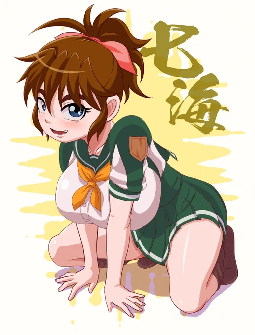 変身前と変身後の差分をもう少しつけたいな…せや!変身前は別の趣味嗜好を盛り込めばええんやウォーウォー!的な感じで描かれた絵がこちらでゴザイマス キューティー◯ニーがヒロインの原点の私的には当然の帰結とも言えるでしょう…水着差分や、現実と虚構の分別のつく大人向け差分はpixivでドウゾ