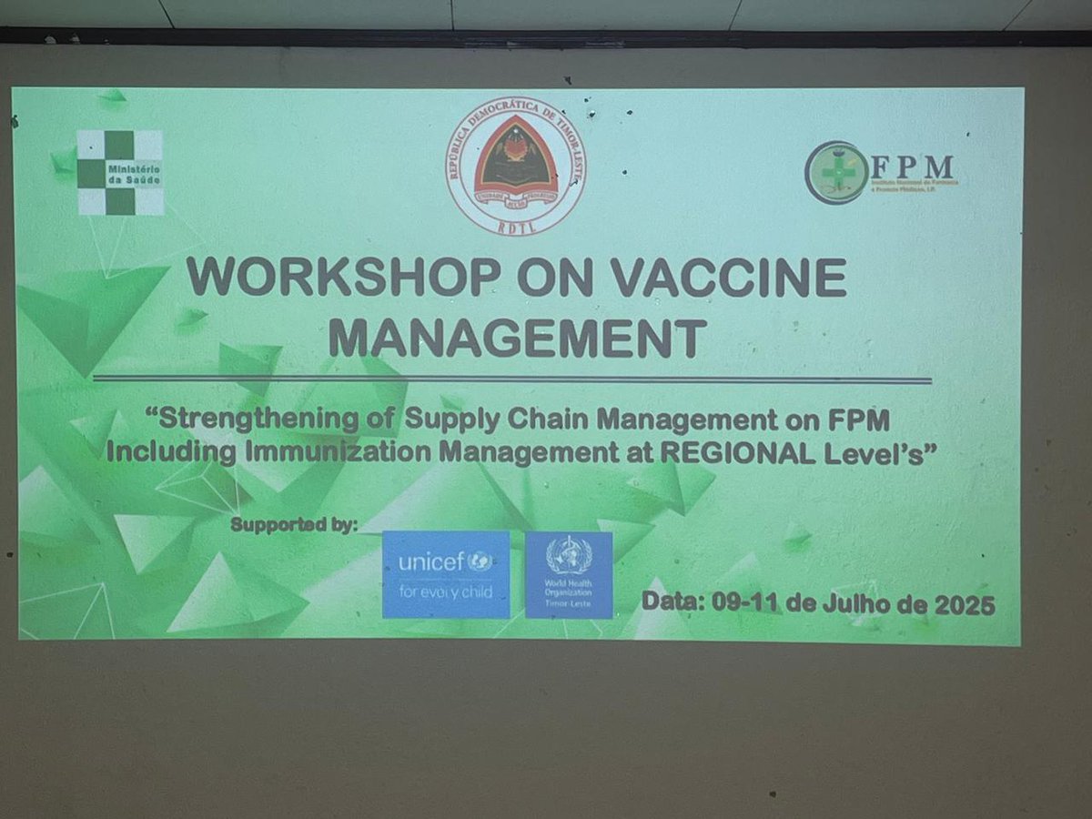 drshyam2001's tweet photo. Kudos @palaciodascinza on the successful EVM launch,supported by @UNICEFTL &amp; partners. The strong EVM score reflects @UNICEFTL continued investment in strengthening cold chain capacity at all levels.This milestone sets the foundation for development of costed NIS

#foreverychild https://t.co/pRfPYUqrMc
