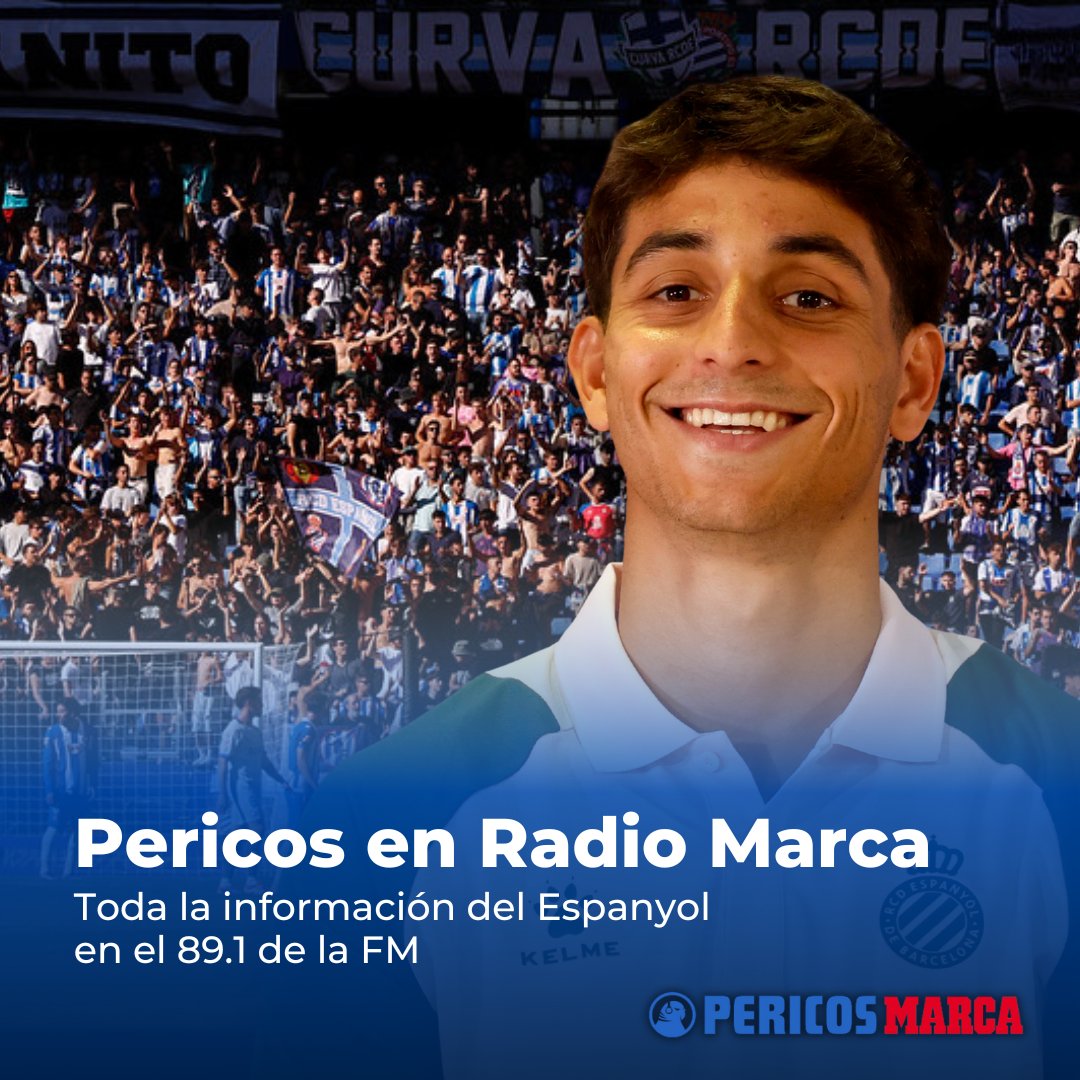 #RCDE | ¡Hoy tenemos un invitado especial!

🗣️ <a href="/ramonterrats_/">Ramon Terrats</a> 

⌚️ 13:30 h

📻 <a href="/radiomarcabcn/">Radio Marca Barcelona. La Radio del Deporte ⚽</a>
