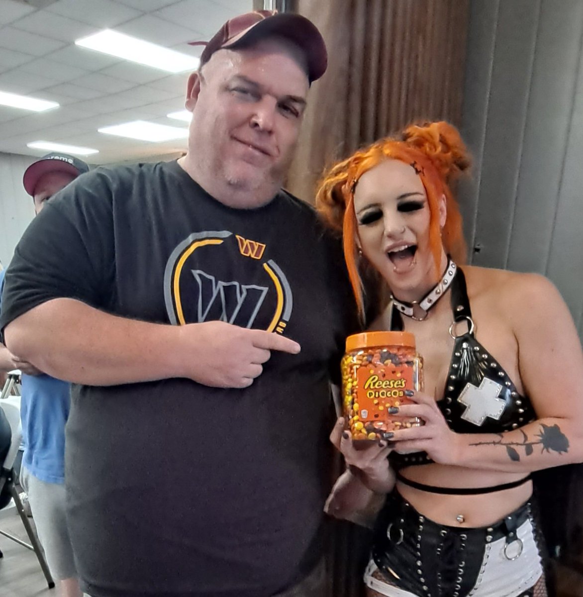 frankfromva's tweet photo. It's been a while since I've seen @HellsFavoritePK but I did rember that she liked @reeses so I drove up to Maryland to see the one and only PK definitely worth the drive always great seeing you and the icing on the cake got to see her win her 1st post nxt championship https://t.co/8yra9gmNEh