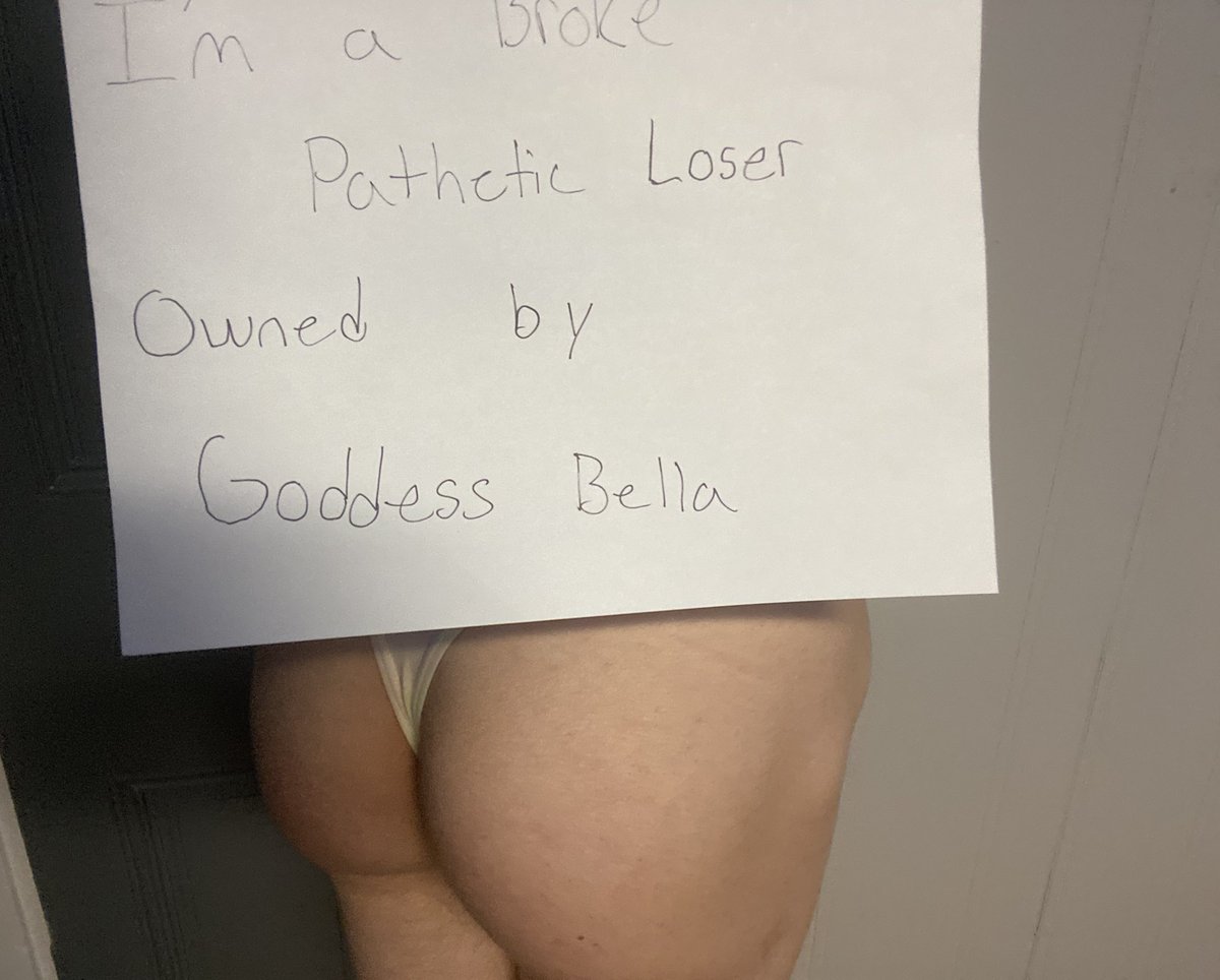 Bustybellaxox95's tweet photo. My pathetic broke loser sub can’t help but wear his shame on his sleeve (or panties). Owned, obedient, and utterly worthless without me. 👑💸 #OwnedByMe #MyBrokenSub #TotalControl #ObedientSlave #FeetOfPower #DommeLife #ServeAndObey #Brattyprincess https://t.co/j8vou2jLyW