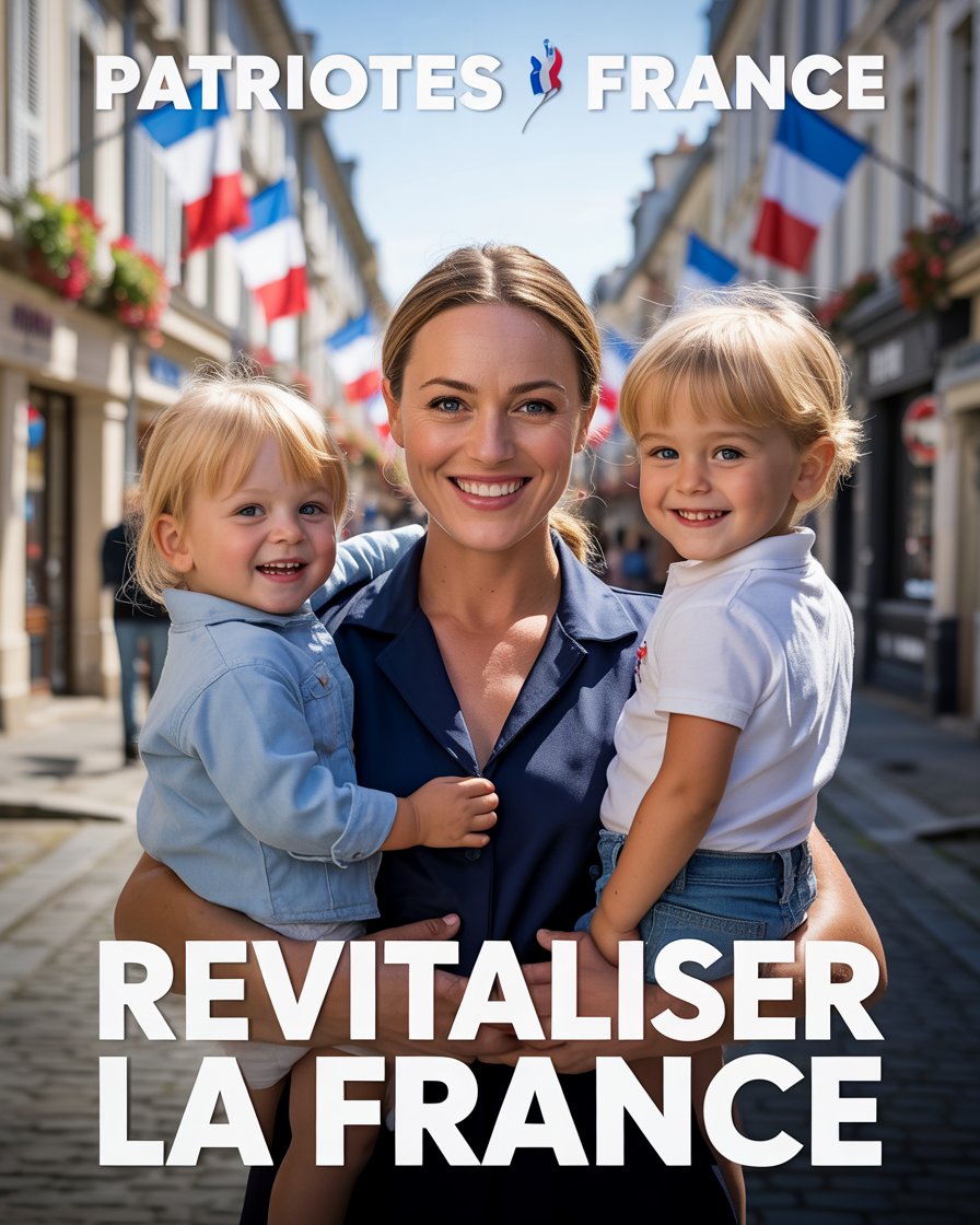 Patriotes2027's tweet photo. L’AVENIR DE LA FRANCE EST DANS NOS BRAS
Nos enfants sont notre plus belle victoire. 
Défendons leur avenir. 🇫🇷
#PatriotesFrance #Famille #RevitaliserLaFrance https://t.co/Y8ccjfbFYV