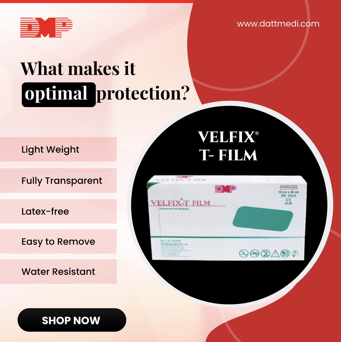 dattmediproduct's tweet image. Keep your wound safe with Velfix® T-Film Waterproof Bandages! 🌧️

They protect from water, dirt, and bacteria, speeding up healing while staying comfortable &amp;amp; breathable.
Ready for better protection? Explore Velfix® 👉 bit.ly/4fiEOj5 
.
.
#Velfix #WaterproofProtection