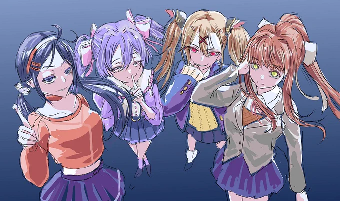 #DDLC #ラブラブスクールデイズ #いんばね #Miside