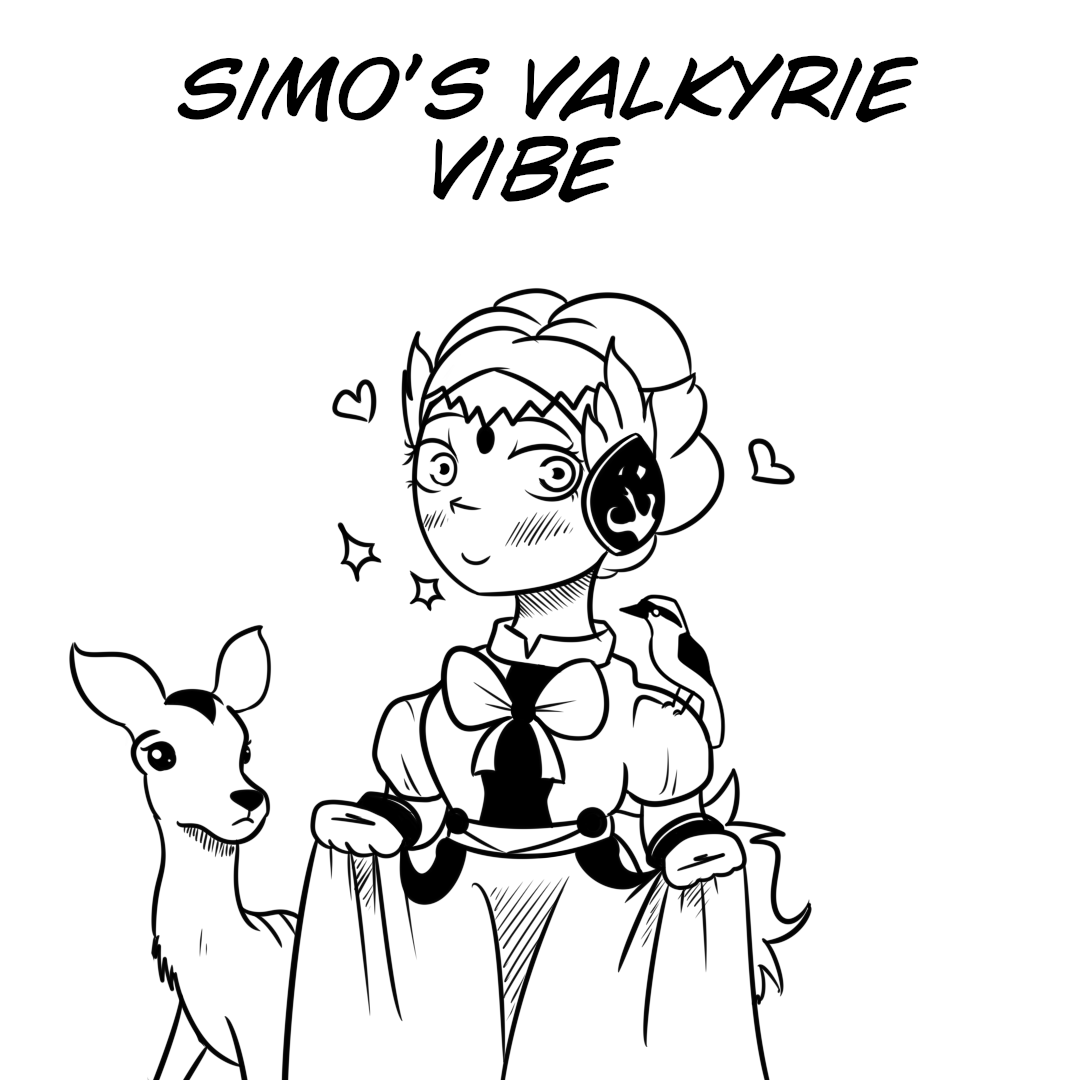 Htcafe_oficial's tweet photo. A valquíria do Simo passando uma vibe de "Princesa da Disney" enquanto sua habilidade: "O PACTO DA MORTE" 💀

#Simogriz #razgriz #simohayha #shuumatsunovalkyrie #fanart #digitalart #RecordofRagnarok #manga #AnimeArt https://t.co/bwxrZbAgl0