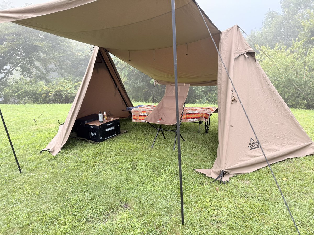 40slowlife's tweet photo. 久しぶりのキャンプです⛺️

雨が降る前に設営できて��ッとしました♪
#ソロキャンプ #ブログ仲間とつながりたい https://t.co/48CBwwOkXa
