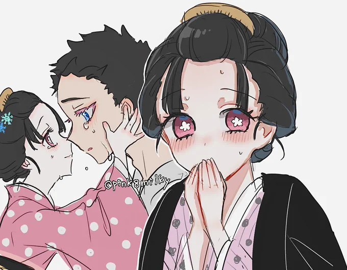 鬼滅映画観て狛治さんと恋雪ちゃんに泣かされてまさかの鬼滅で初めて描くFAが狛恋になりました
