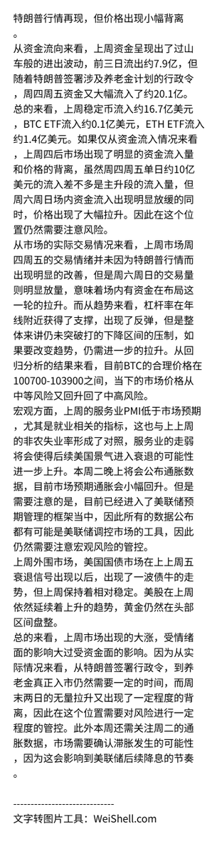 luoriyuyinx's tweet photo. 特朗普行情再现，但价格出现小幅背离。 https://t.co/A3Cpsh5fUa