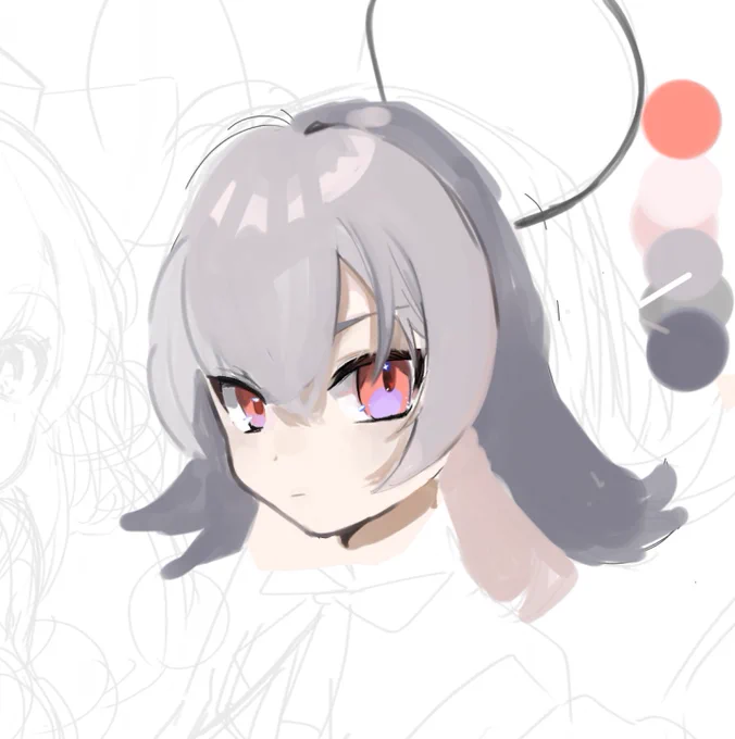 なにをとちくるったか厚塗りで仕上げようと。。。。 これ普通に描いた方がはやい!!!??? ナズーリンと椛の予定ですが夏コミ前に仕上がったら拍手で。。。