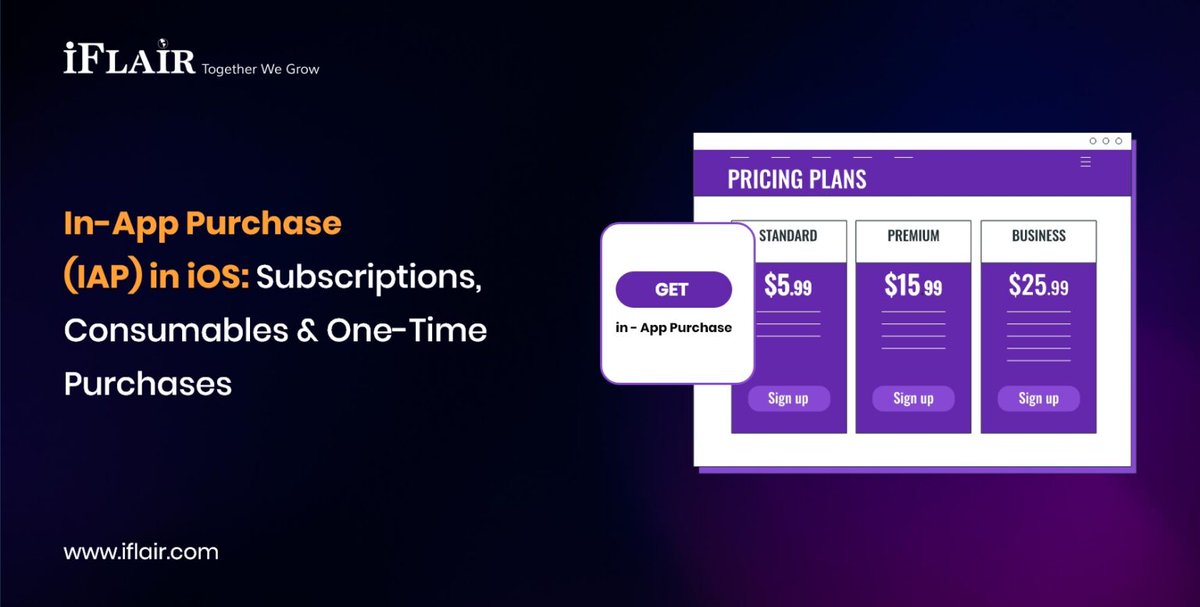 iFlairWebTech's tweet image. To support monetization and unlock premium functionality, the iOS application has been equipped with In App Purchase (IAP).
Read More, iflair.com/in-app-purchas…
#iOSDev #InAppPurchase #StoreKit2 #iflair