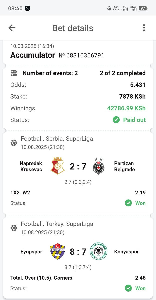 Woon ♻️✅successfully💪✅. Congratulations. Are you enjoying😊😊😊 good people ♻️♻️♻️.