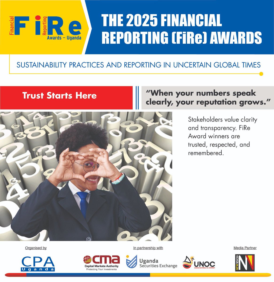 What can the #ICPAUFiReAwards25 do for you? #WeCreateImpact
A strong annual report is more than compliance it’s a credibility tool.
It can help you:
Win donor trust
 Attract sustainable funding
Build stronger partnerships

Submit at:icpau.co.ug/fireawards/ before 30th Sept 2025