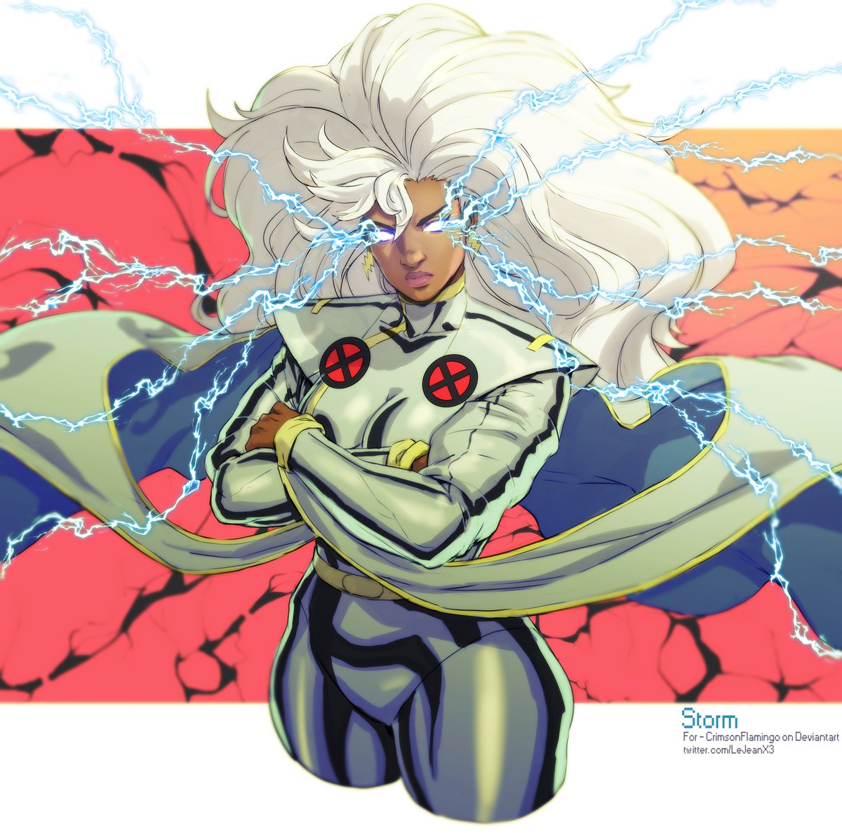 「Commission for "Goddess. X-Man. Hero. Mu」|mastadonXkasai | Commissions CLOSEDのイラスト