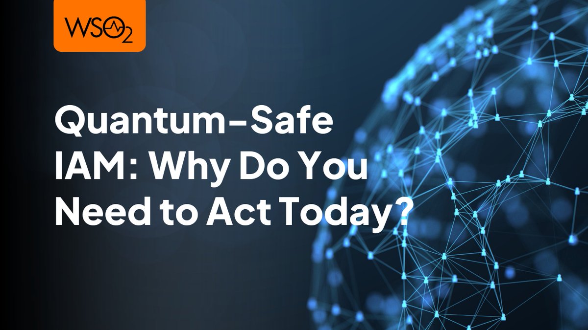 wso2's tweet photo. Quantum threats are coming.

Is your IAM ready?

Learn why  “harvest now, decrypt later” is a now problem, not a future one. https://t.co/6EtQudQP4o https://t.co/zlbp1e5wTE