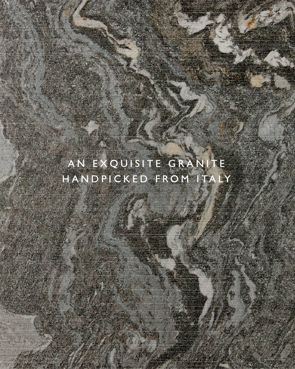 TheQuarryCast's tweet image. From the dramatic landscapes of Italy, emerges a natural stone that redefines glamour.
The Quarry curated Alps Glitter, a grey granite alive with garnet and a mica schist that dazzles with a natural brilliance. Sculpted with The Quarry curated Corteccia finish from Italy, its…