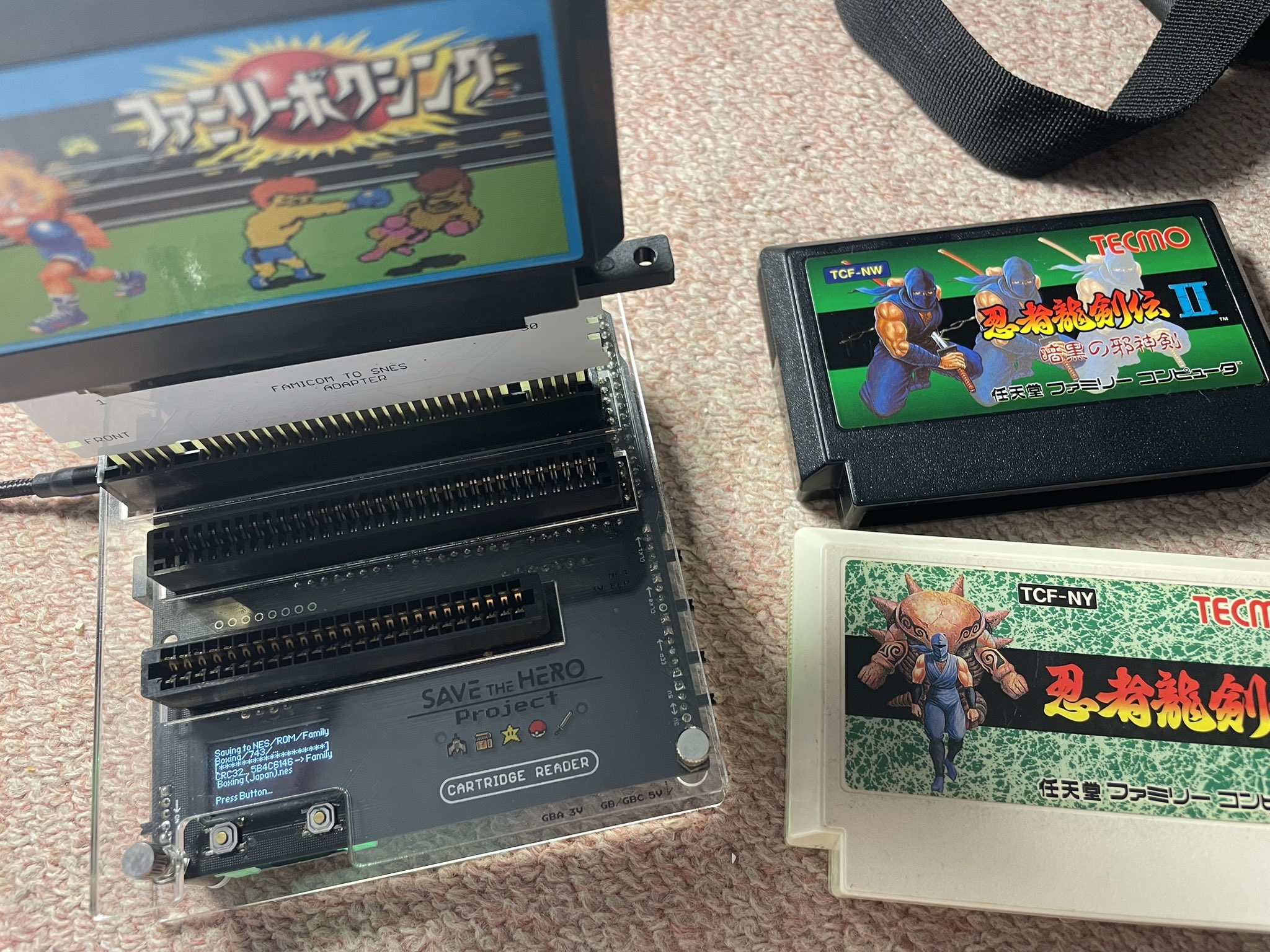 ゲームソフトダンパー　セーブTHEヒーロー ブルーpcbボード ゲームソフトダンパー セーブTHEヒーロー ブルーpcbボード 一台