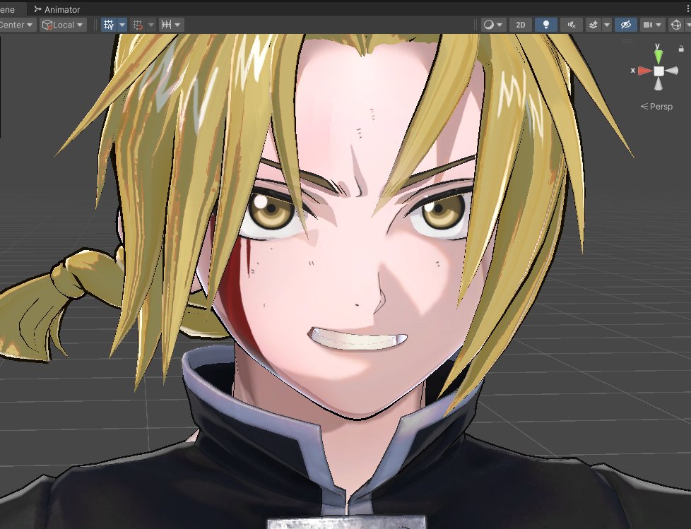 テクスチャで顔の影とか付け足してみた！
いい感じ