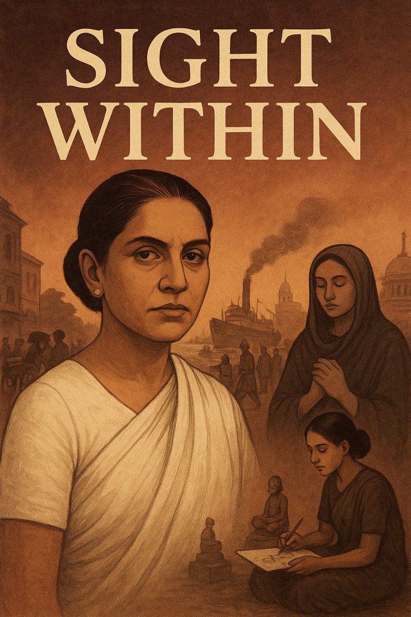 rudrarupmitra's tweet photo. 1912 Calcutta power, pride, and the courage to listen.
Meet Damayanti Roy, a feared merchant whose life changes when a blind woman taught her to see beyond profit and loss.

Sight Within read here: https://t.co/vLHMrIn5yb

#HistoricalFiction #Kolkata #ShortStory #WomenInHistory https://t.co/X69GsFKK7i