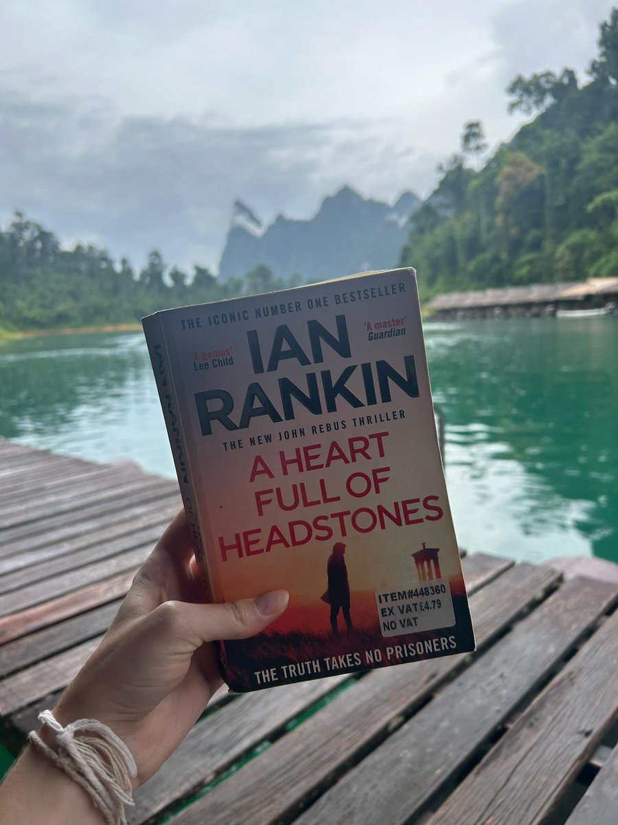 laurendowel's tweet photo. @Beathhigh My daughter is currently travelling in Thailand. She’s at the floating bungalows on a rest day. They have a mini library. She’s found this wee gem! That’s her afternoon sorted! https://t.co/FewBeKi4h7