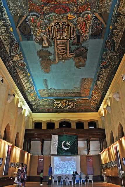 jigsawofemotion's tweet photo. Frere Hall, Karachi
 Inside Painting by Sadequain at Roof
one of the few well-preserved buildings from the days of the British Raj that still exists in Karachi, Sindh, Pakistan
It also housed oil paintings of former Commissioners in Sind Sir Charles Pritchard and Sir Evan James https://t.co/6NaR5DNojx