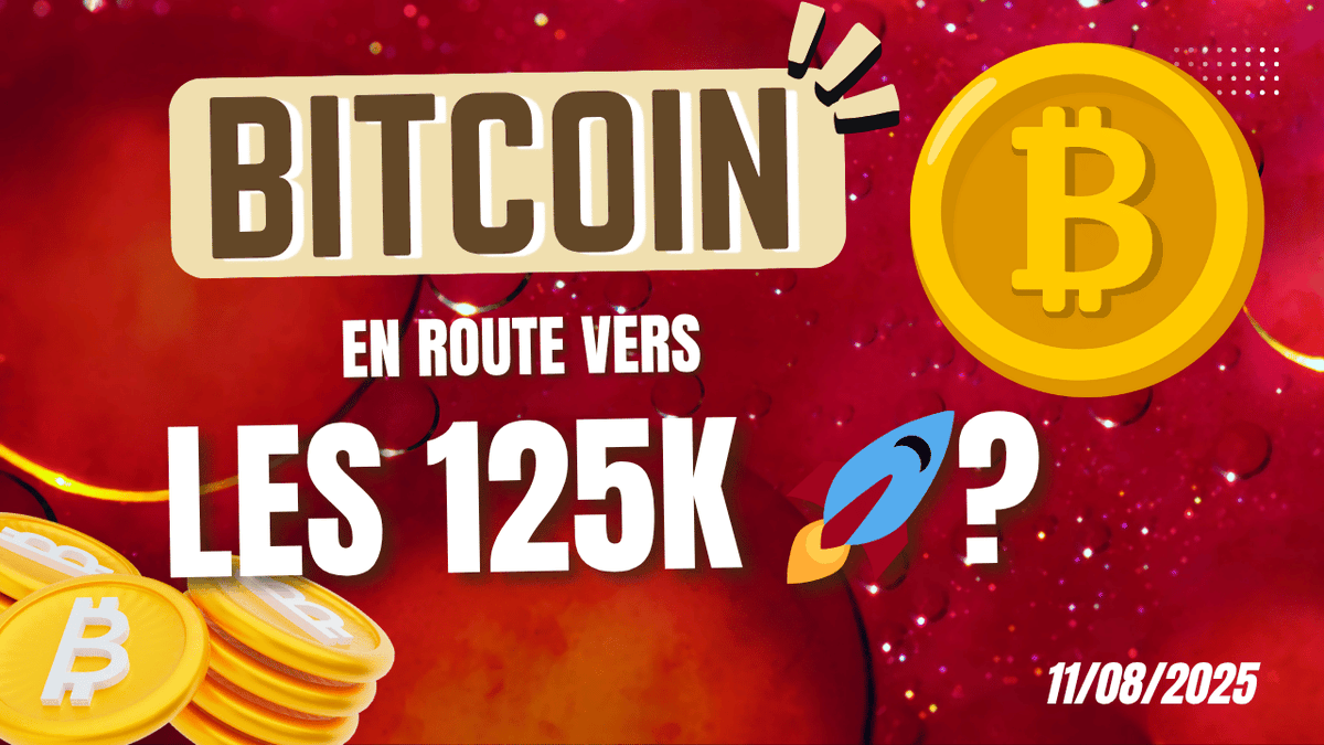 BITCOIN EN ROUTE VERS LES 125K 🚀 ? GROS SHORT SQUEEZE EN COURS ANALYSE  CRYPTO & NEWS ✓ Vidéo disponible içi : 👉 https://t.co/q99JgFpvSs -  Commentez ma vidéo sur YouTube ✓ -