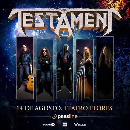 metaleterno's tweet photo. Testament en Argentina este 14 de Agosto produce California Sin Producciones https://t.co/Lsv8xxKWUK