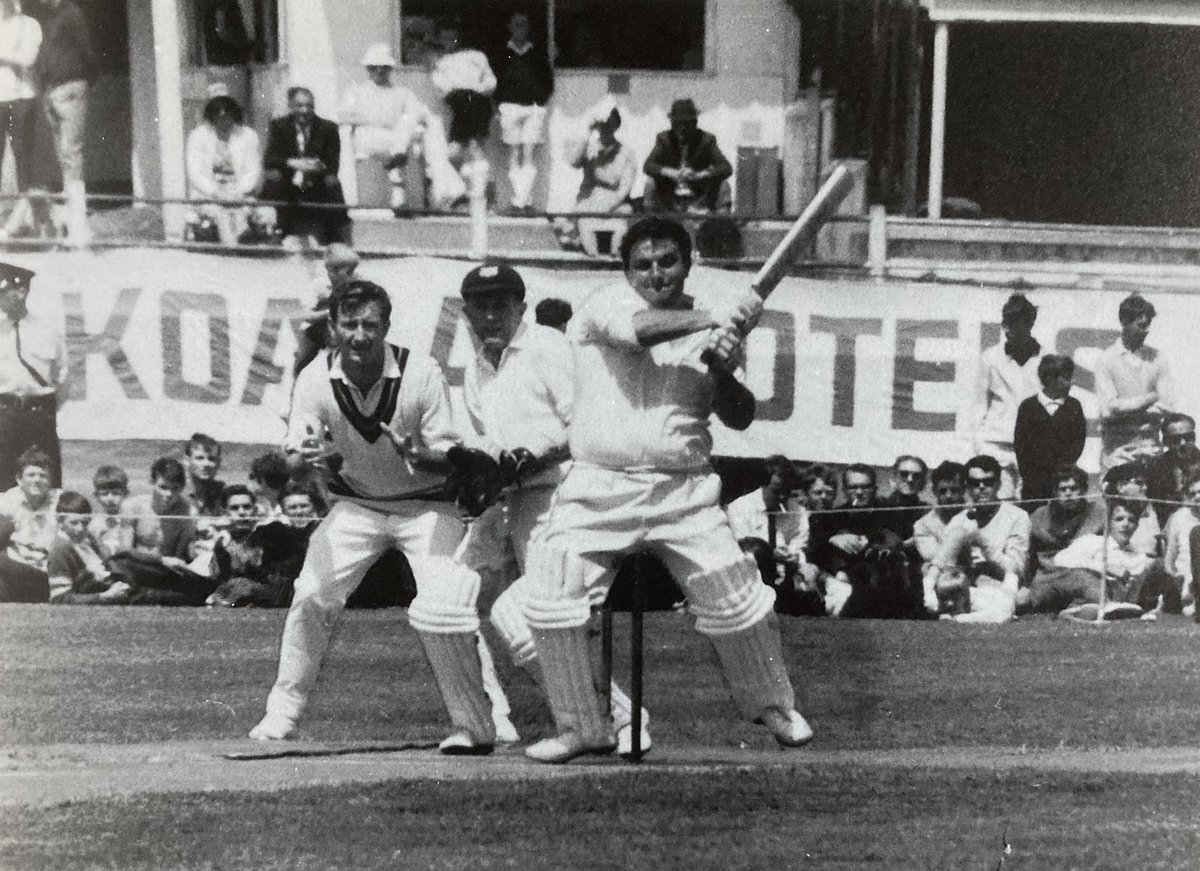 Clive Lloyd described him as being 'as untidy as an unmade bed but as devastating as a hand grenade' - this is Colin Milburn during his double century against Queensland for Western Australia at the 'Gabba in 1968 (or so I'm told - but it's definitely Ollie)