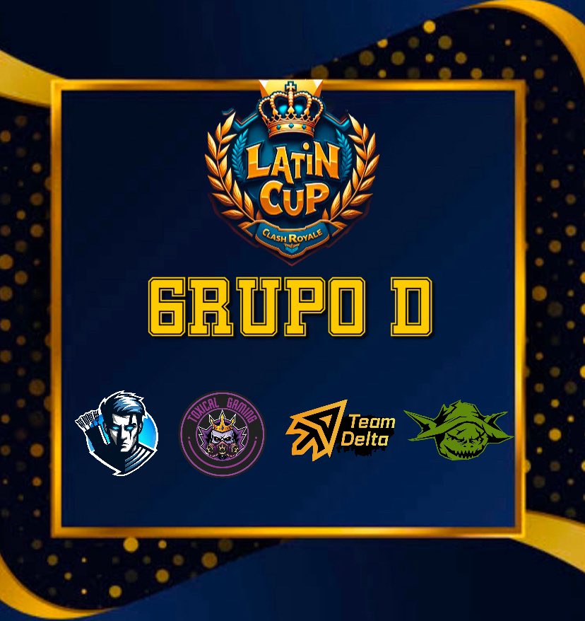 Latin Cup (@latincup75430) on Twitter photo Grupos para la tercera ediciรณn ya estรกn definidos
<a href="/NewOrderBRR/">NewOrderBR</a> <a href="/Team_PhoenixCR/">Phoenix</a> <a href="/FreezarSoldiers/">โญFreezar Soldiersโญ</a> <a href="/BABYDRAGON_ES/">TEAM BABY DRAGON ๐ฒ</a> <a href="/BISTURI_CR/">Bisturi</a> <a href="/goldengg_e/">GรLDEN</a> <a href="/Principes_Oscur/">Prรญncipes Oscuros</a> <a href="/Xtreme_Teamtbd/">Xtreme Esports</a> <a href="/GDL_GamingCR/">GDL Gaming</a> <a href="/ArquerosEsports/">Arqueros Esports</a> <a href="/ToxicalGamingGG/">๐๐๐ ๐ฉ๐๐๐๐ ๐พ๐๐๐๐๐๐</a> <a href="/TDelta_CR/">Team Delta (ฮ)</a> <a href="/Magical_Goblins/">Magical Goblins</a> Grupos para la tercera ediciรณn ya estรกn definidos
<a href="/NewOrderBRR/">NewOrderBR</a> <a href="/Team_PhoenixCR/">Phoenix</a> <a href="/FreezarSoldiers/">โญFreezar Soldiersโญ</a> <a href="/BABYDRAGON_ES/">TEAM BABY DRAGON ๐ฒ</a> <a href="/BISTURI_CR/">Bisturi</a> <a href="/goldengg_e/">GรLDEN</a> <a href="/Principes_Oscur/">Prรญncipes Oscuros</a> <a href="/Xtreme_Teamtbd/">Xtreme Esports</a> <a href="/GDL_GamingCR/">GDL Gaming</a> <a href="/ArquerosEsports/">Arqueros Esports</a> <a href="/ToxicalGamingGG/">๐๐๐ ๐ฉ๐๐๐๐ ๐พ๐๐๐๐๐๐</a> <a href="/TDelta_CR/">Team Delta (ฮ)</a> <a href="/Magical_Goblins/">Magical Goblins</a>