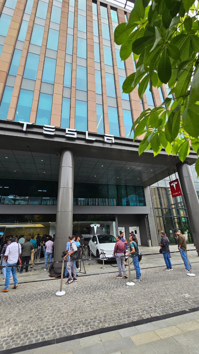 d_arup's tweet photo. Correct me if I’m wrong, but I don’t think Worldmark 3 has ever seen so much media attention as it has. The countdown begins for the opening of the Tesla showroom in Delhi at Aerocity.

#tesla #teslainindia #tesladelhi #teslamodely #modely https://t.co/EyjymI6BJn