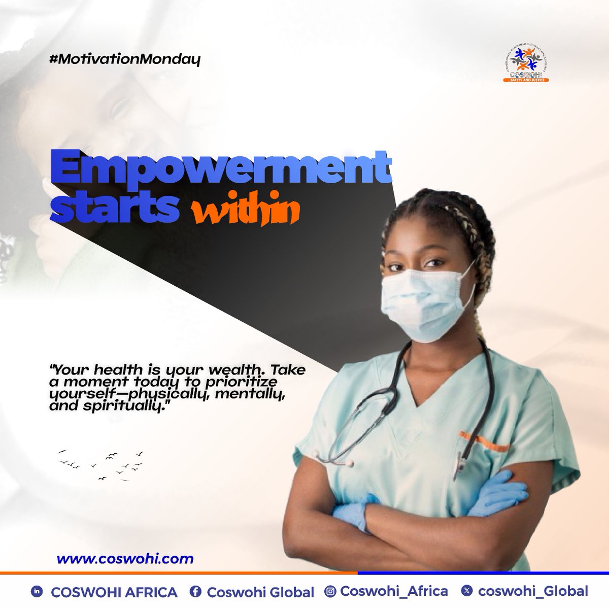 Coswohi_Global's tweet image. ᴇᴍᴘᴏᴡᴇʀᴍᴇɴᴛ ꜱᴛᴀʀᴛꜱ ᴡɪᴛʜɪɴ

𝙒𝙝𝙚𝙣 𝙬𝙤𝙢𝙚𝙣 𝙩𝙝𝙧𝙞𝙫𝙚, 𝙘𝙤𝙢𝙢𝙪𝙣𝙞𝙩𝙞𝙚𝙨 𝙛𝙡𝙤𝙪𝙧𝙞𝙨𝙝. 𝙇𝙚𝙩’𝙨 𝙠𝙚𝙚𝙥 𝙡𝙞𝙛𝙩𝙞𝙣𝙜 𝙚𝙖𝙘𝙝 𝙤𝙩𝙝𝙚𝙧 𝙪𝙥!
𝗛𝗔𝗣𝗣𝗬 𝗡𝗘𝗪 𝗪𝗘𝗘𝗞!

#motivationmonday 
#coswohiinclusion 
#coswohiglobal 
#coswohi