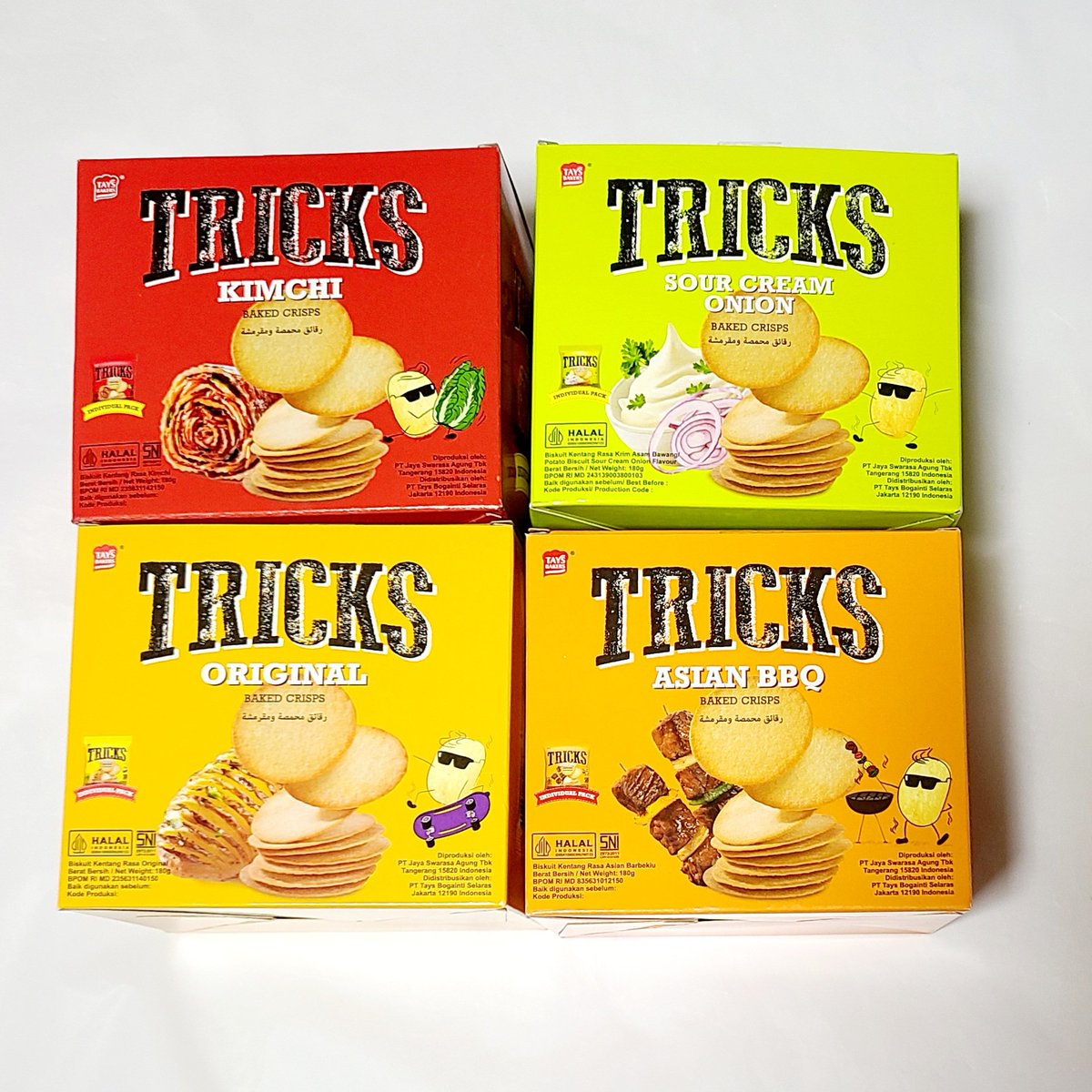 先日買ったTRICKSセットにはキムチ味がなかったので、買い足してきたよ