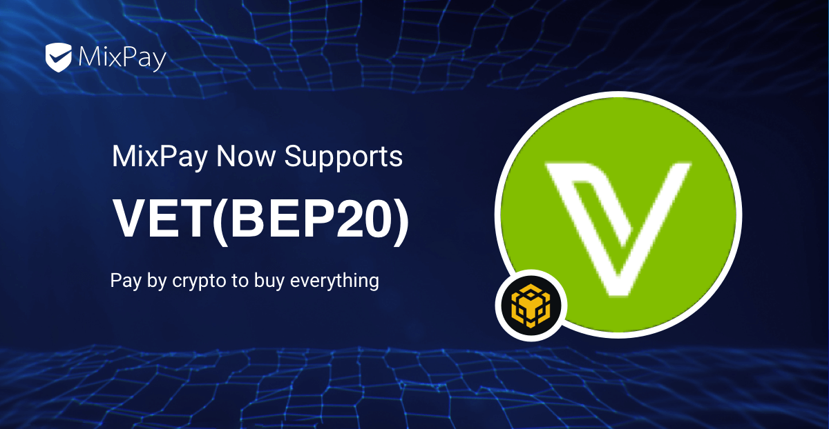 🚀 Big news! MixPay now supports VeChain Token ($VET)!

Merchants and users can now accept and pay with $VET seamlessly across all supported platforms.

$VET powers the <a href="/vechainofficial/">VeChain</a> enterprise-grade L1 blockchain — enabling trustless data, IoT integration, and governance to