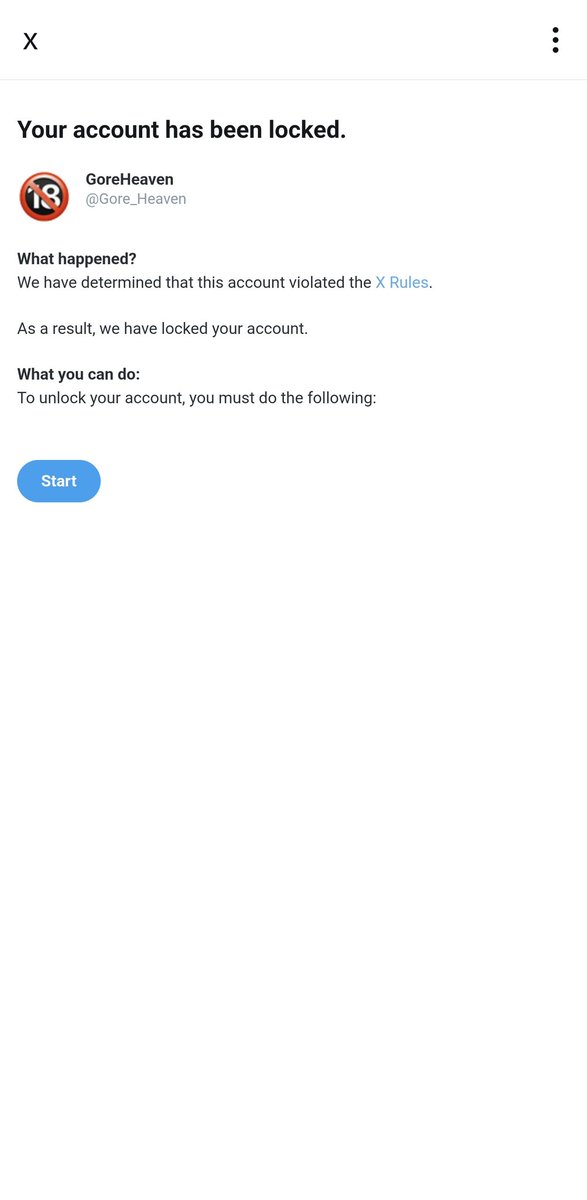 Gore_Heaven's tweet photo. This is what I deal with on a regular basis. Idk when my account will be officially suspended. Any idea why this keeps happening??? https://t.co/X4EUEHLqMq