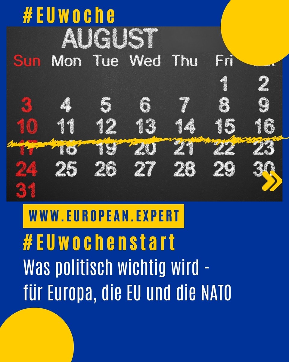 ElLobito01's tweet image. #EUwochenstart 🇪🇺

🗓 Europa-Woche auf einen Blick:

🌍 EU/NATO: keine Gipfel.
🎭 Kultur: Kopenhagen Pride &amp;amp; Festivals.
⚽ Sport: UEFA Super Cup, SailGP Sassnitz.

Mehr Europa hier: ⭐ european.expert 

#EUPolitics #EuropeEvents #Sport #Kultur #Terminvorschau