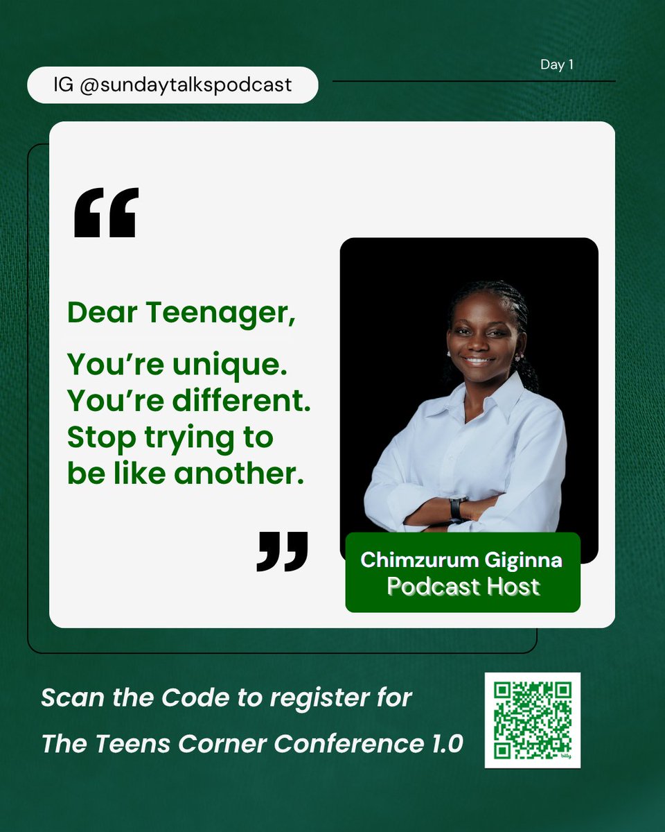 c_ujuamara's tweet photo. I will praise You, for I am fearfully and wonderfully made; Marvelous are Your works, And that my soul knows very well. 
Ps 139:14 (NKJV)

To join The Teens Corner Conference 1.0. Register here https://t.co/4WWJBFUVRv or scan the code on the flyer.

Thank you✨ https://t.co/PHoybKsZVy