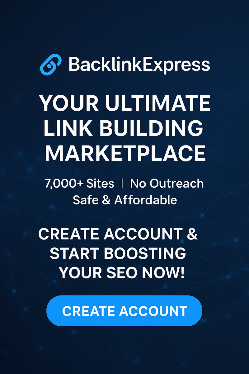 Backlinkexp's tweet photo. Backlink express link building marketplace is open for everyone. Are you a freelancer, SEO manager, founder, or SEO agency owner? This platform is MADE for YOU!

Just create a account and start checking the sites, We have 7000 websites for guest post/link insertions 
#guestpost https://t.co/ZnL545jRxt