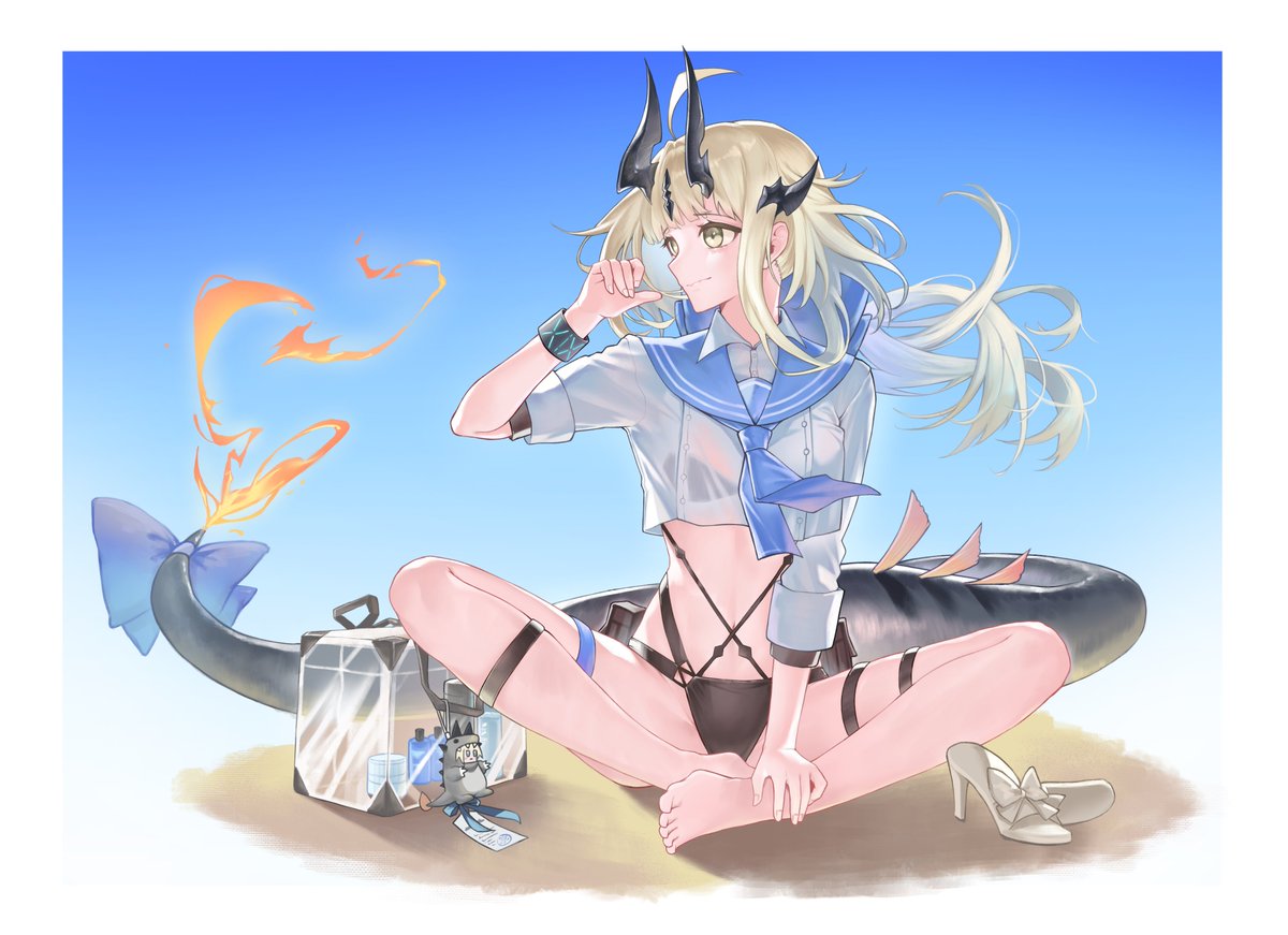 JhinI0108's tweet photo. Reed the flame shadow

#Arknights 
#アークナイツ 
#焔���リード https://t.co/CqOPt1mQLh