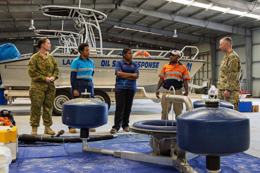 Building preparedness for when disaster strikes: ACMC worked with PNG and US counterparts to share knowledge and experience during a disaster management workshop as part of #PacificPartnership25 in Port Moresby, focussed on responding to a major oil spill. bit.ly/45tFkHk