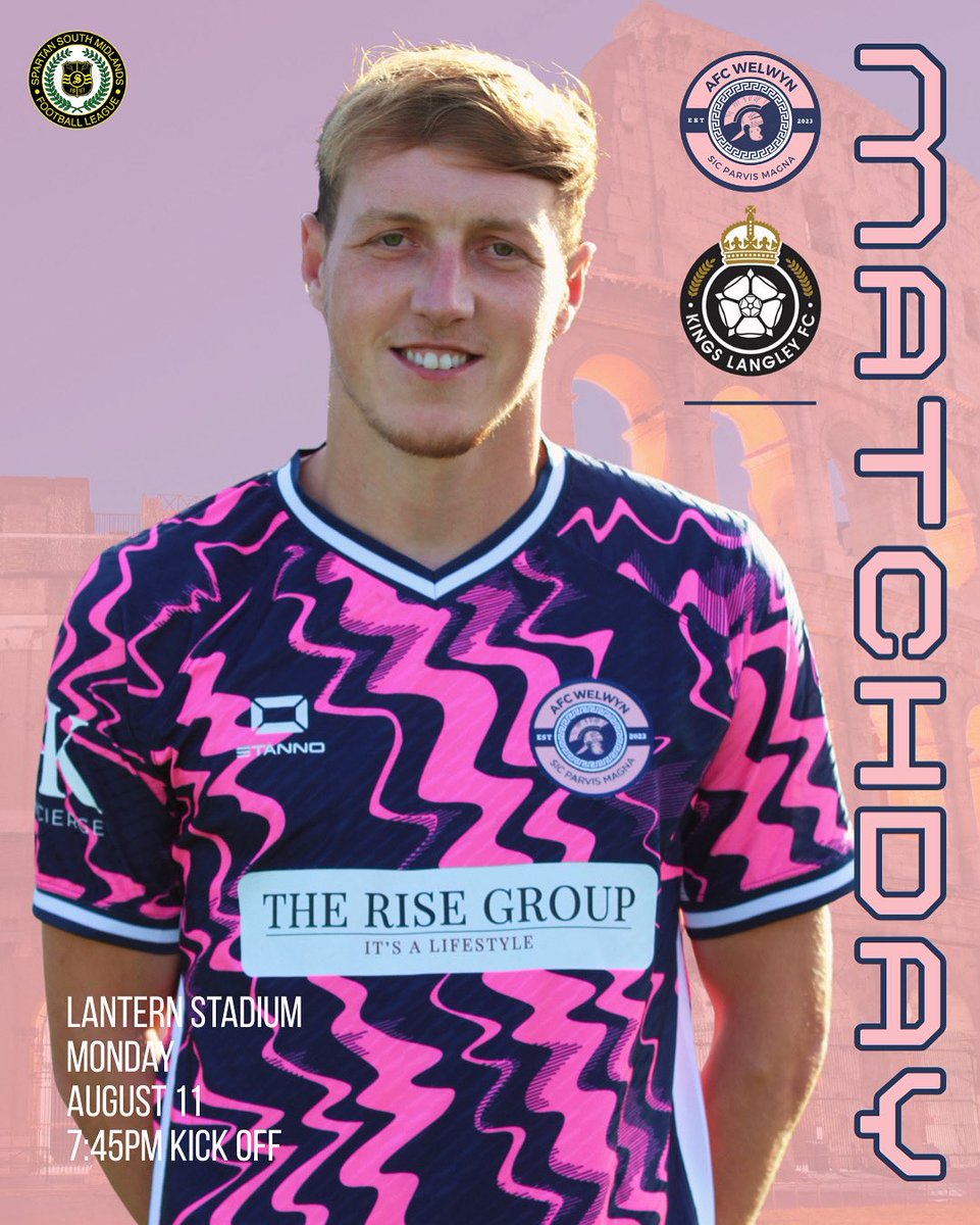 • M A T C H D A Y •

🆚 <a href="/KLFCofficial/">Kings Langley FC</a> 
⏰ 7:45pm 
🏟️ The Lantern Stadium, Potters Bar, EN6 1QB.
🍺 Bar is open
🍔 Burgers are banging 
🎟️ Adults £8 | Concessions £4 | afc-welwyn-ltd.sumupstore.com/product/afc-we…

The Romans are under the lights tonight…come down and support them in their battle