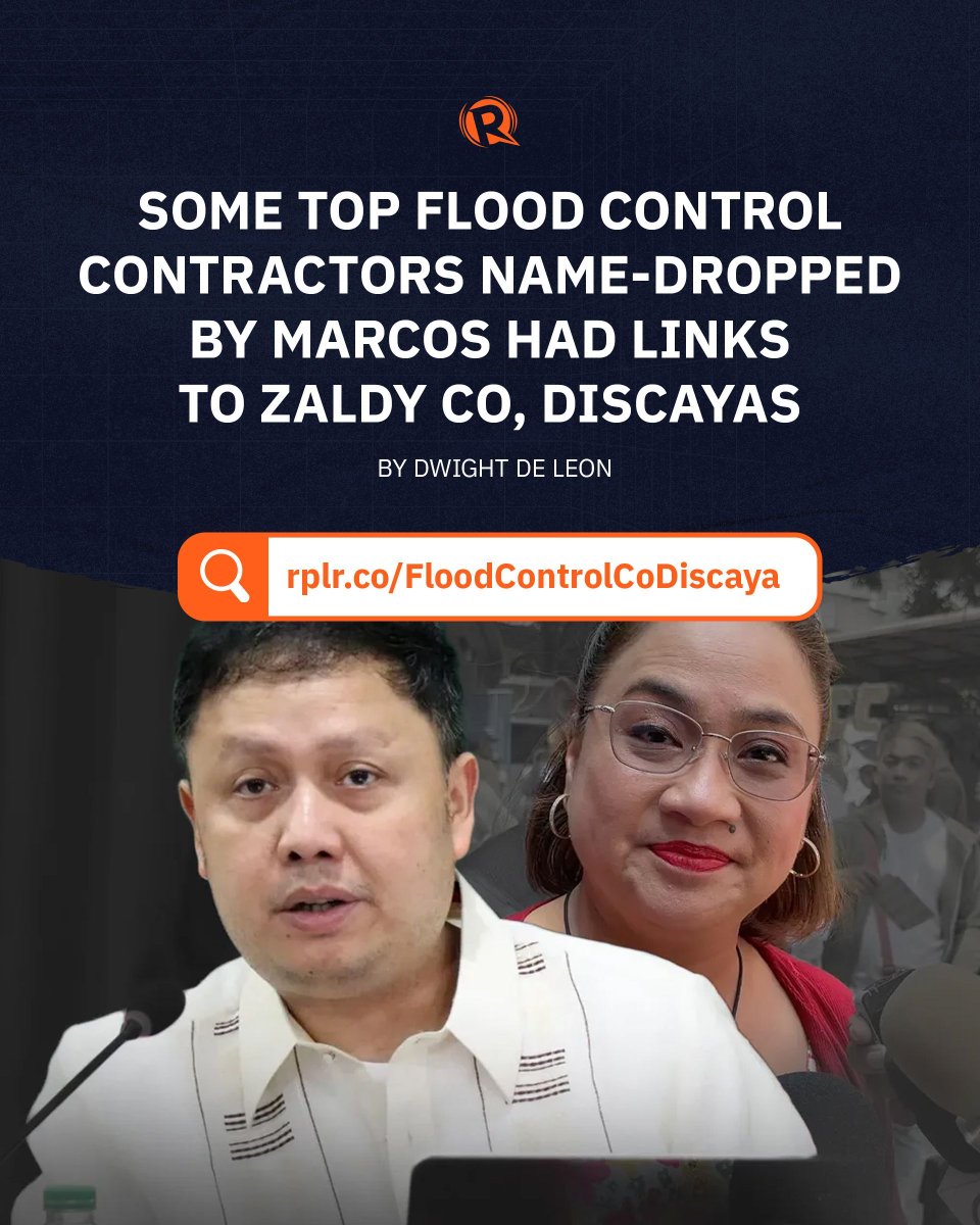 rapplerdotcom's tweet photo. Marcos says that based on his 'disturbing assessment,' bulk of flood control projects went to a few contractors, including Sunwest and St. Timothy Construction, infrastructure companies that are no stranger to bad press.

https://t.co/19jiJrgCcA https://t.co/WwFchipHzz