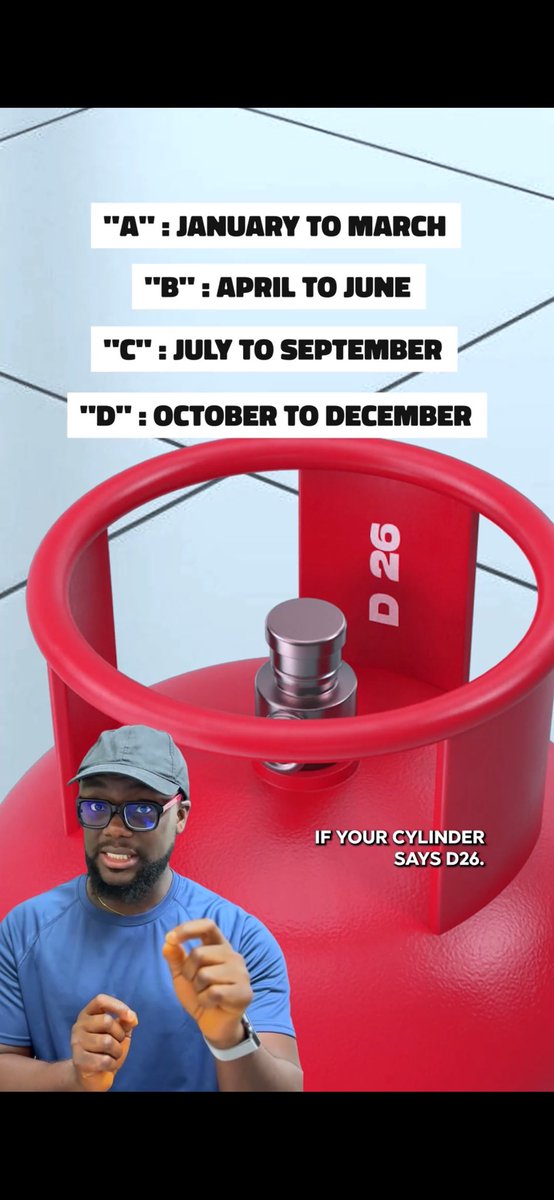 tolubinutu's tweet image. The letter = the quarter it expires in:
A = Jan–Mar
B = Apr–Jun
C = Jul–Sep
D = Oct–Dec
The number = the year.
So D26 = Replace or retest before December 2026
C27 = Replace or retest before Sept 2027.