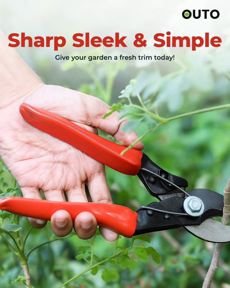OutoOutdoor's tweet photo. Trim with precision and ease using Bypass Pruning Shears! 🌿 Perfect for shaping plants and removing dead growth—comfort grip and sharp blades for smooth, healthy cuts every time.
Shop now ON @amazonIN
#outo #gardencare #prunningscissor #gardenlove #gardentools https://t.co/9BtJwgN1tG