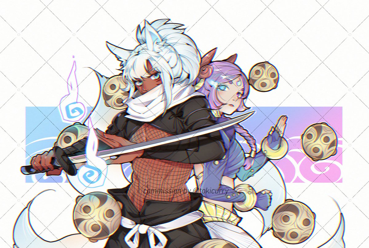 tokicurry's tweet photo. Another commission for @T3nshiAsakura ^^ Thank u

#commission #yunara https://t.co/07h04lhUXa