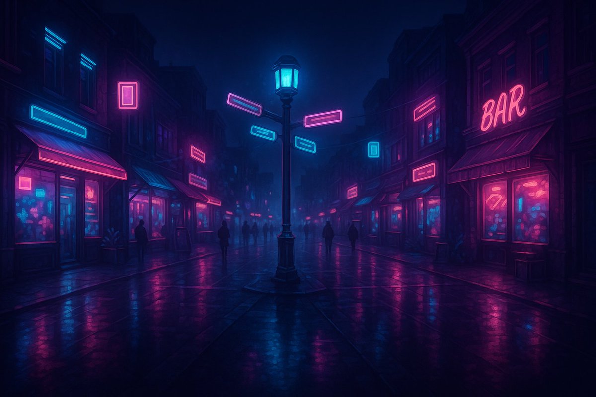 ZaidHashmi49762's tweet photo. 🚧 Plaza Crossroads – Neon in Motion 🚧

The heart of Pets Park is glowing brighter than ever. Streets hum with energy, signs flicker, and every corner pulls you into the vibe.

#NeonVerse #PetsPark #VirtualWorld https://t.co/8piZvtpTCG