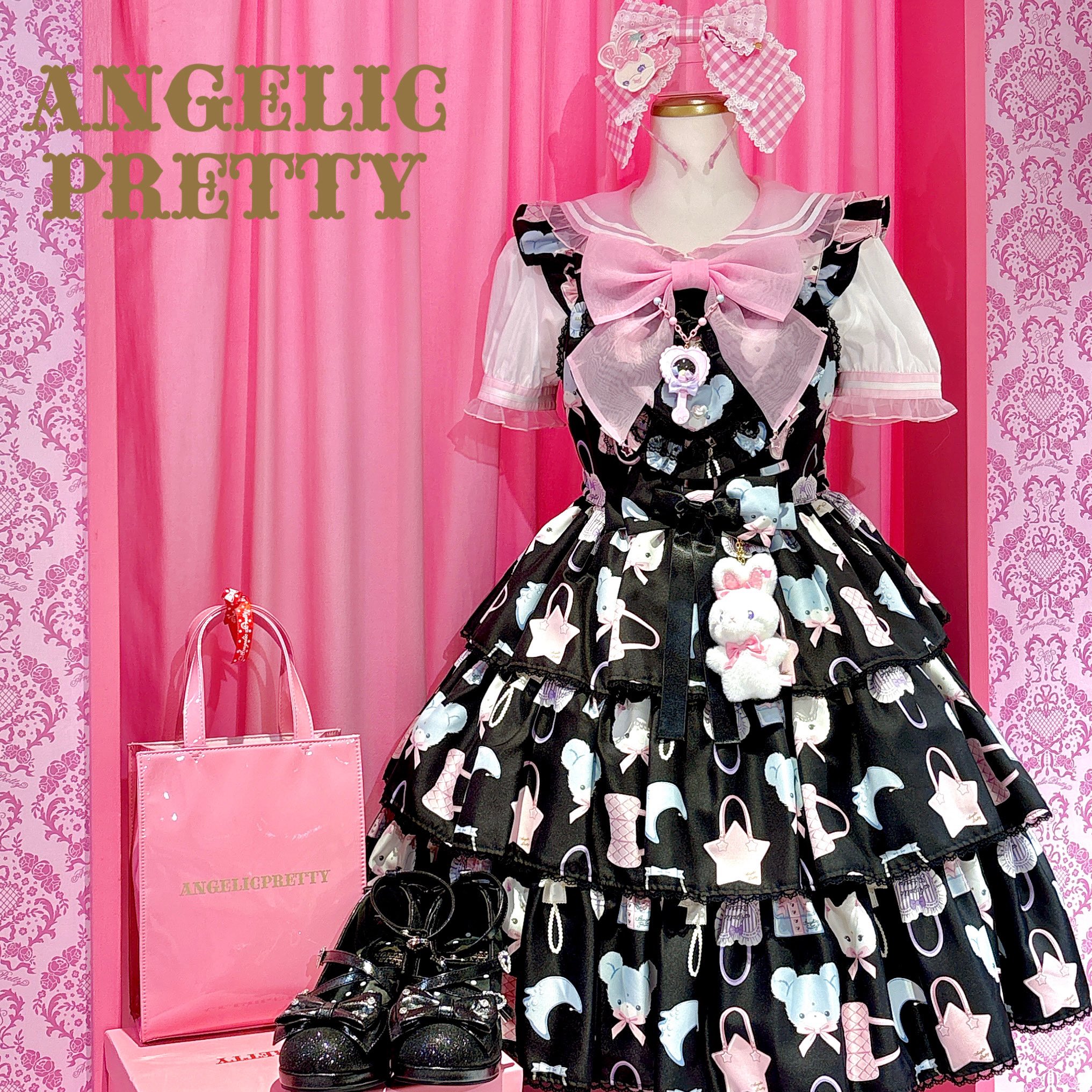 Angelic Pretty ハートエプロンJSK Cute Heart JSK by Angelic Pretty