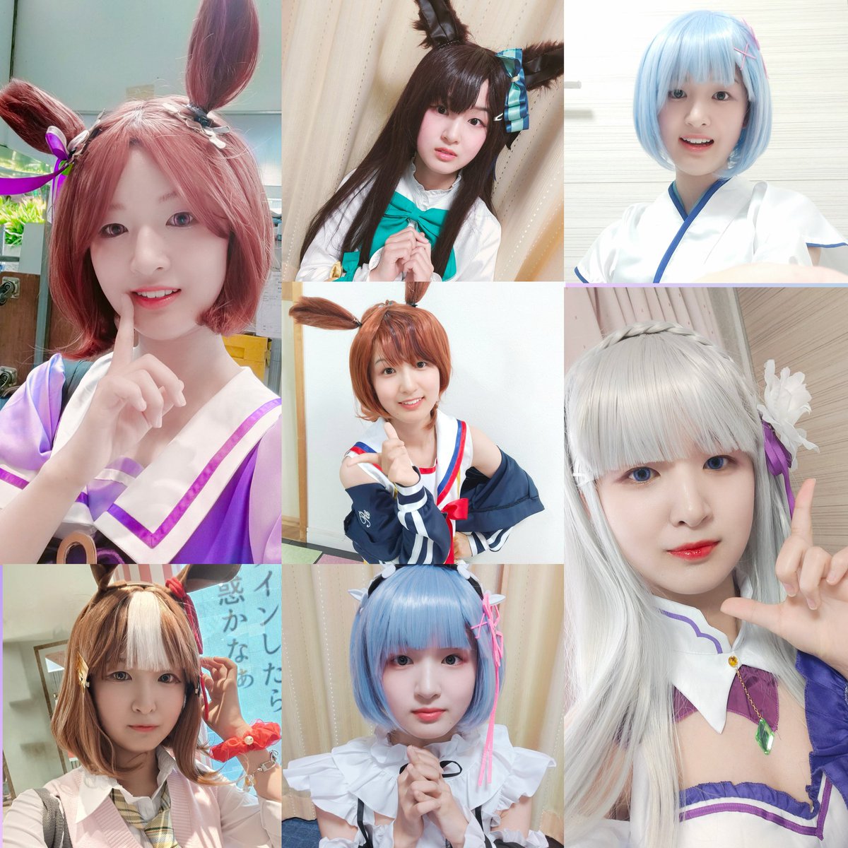 ShitomhaniCosm's tweet photo. あなたの推し、ここにいるかも…？👀
過去のコスプレ総まとめ✨

衣装もウィッグも全部お家にあるので、併せや撮影したいキャラがいたら気軽に声かけてね✨
ダイエット必須���のでちょっと時間かかるかもだけど😂
#コスプレ #cosplay #コスプレ総集編 https://t.co/Rp8KnFm9r8