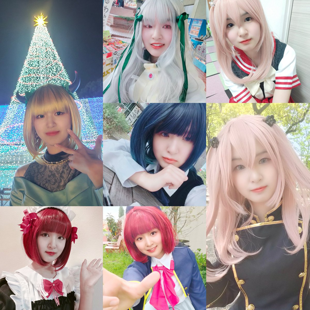 ShitomhaniCosm's tweet photo. あなたの推し、ここにいるかも…？👀
過去のコスプレ総まとめ✨

衣装もウィッグも全部お家にあるので、併せや撮影したいキャラがいたら気軽に声かけてね✨
ダイエット必須���のでちょっと時間かかるかもだけど😂
#コスプレ #cosplay #コスプレ総集編 https://t.co/Rp8KnFm9r8