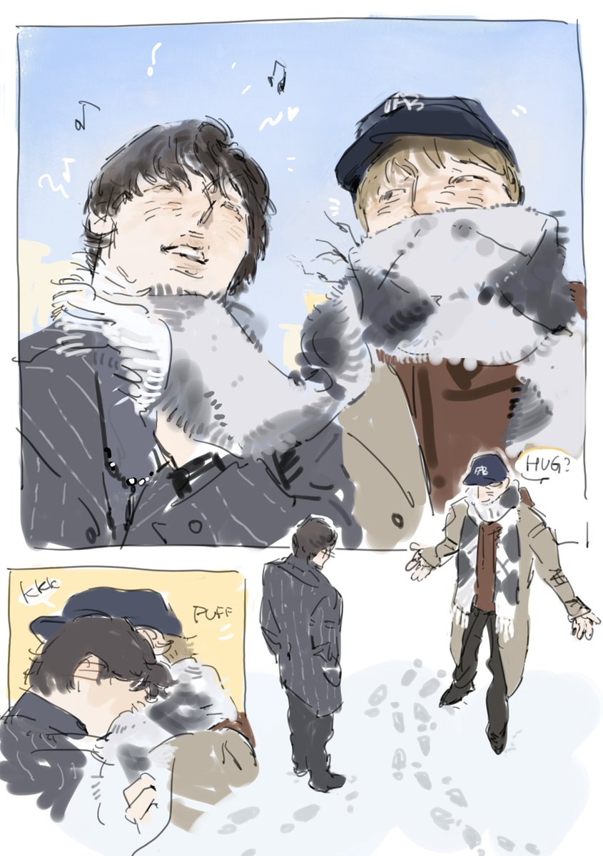 拿你的围巾当麦克风的这十二秒里想的是他好可爱还是他好可爱

#윦밍